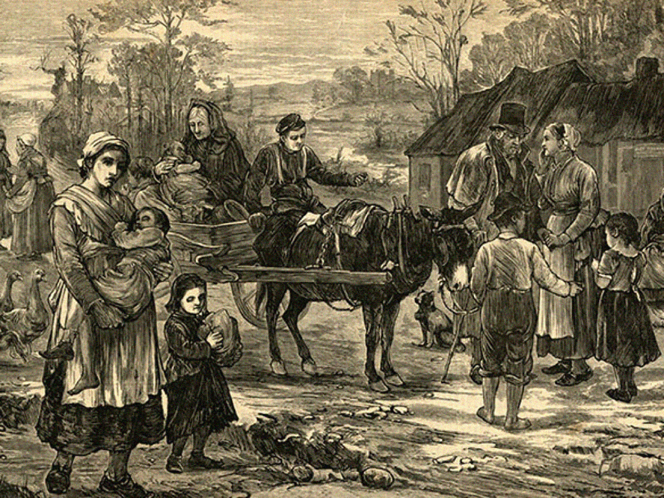 Image of an Irish eviction, 1871